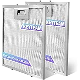 2 Pack-S97018029 Range Hood Filter Replacement, Upgraded Stainless steel frame and Locking clips,5-Layer Aluminum Mesh Hood Vent Grease Filter for Broan B5 Series, Alternative 1932913, 9"x10.25"x0.35"