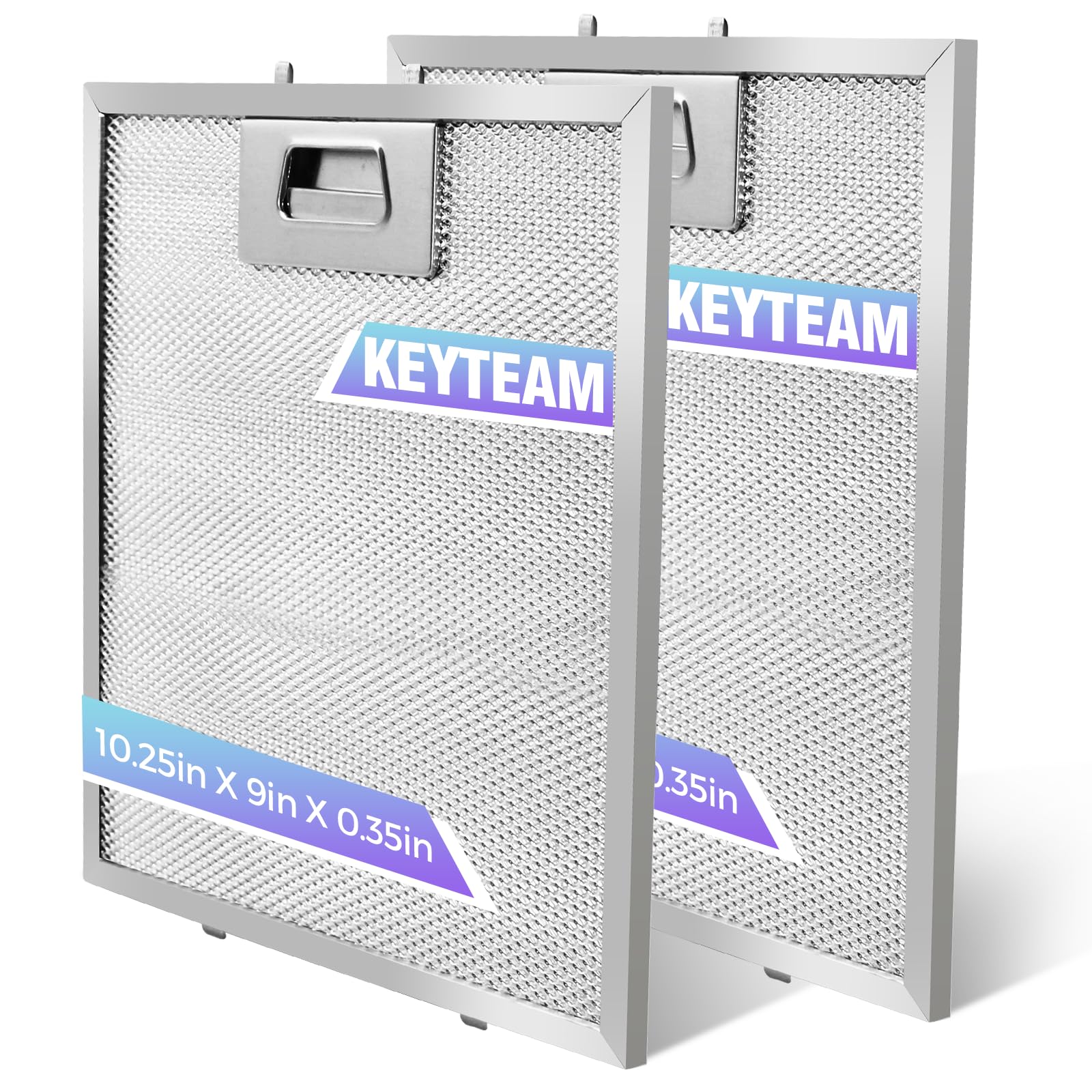 Photo 1 of 2 Pack-S97018029 Range Hood Filter Replacement, Upgraded Stainless steel frame and Locking clips,5-Layer Aluminum Mesh Hood Vent Grease Filter for Broan B5 Series, Alternative 1932913, 9"x10.25"x0.35"