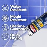 Unibond Speed Seal White Sealant Cartridge 291g - Anti Mould Bathroom Kitchen view 3