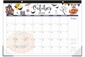 COBOLL 2026 Desk Calendar, 12 Months Desk Calendar 2026, January 2026 - December 2026, 17" x 12", with Large Ruled Blocks for Planning