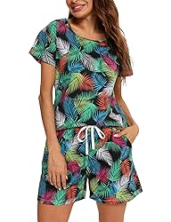 ENJOYNIGHT Womens Pajama Shorts Sets Cotton Pjs