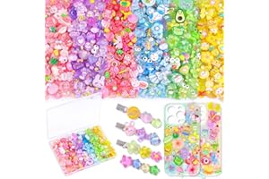 GLITZEST 150Pcs 6 Mixed Colors Slime Charms Assorted Cute Jelly Embellishments, Random Bulk Flatback Resin Ornament Bear Star Kawaii Slime Accessories for Phone Junk Case, Scrapbooking Crafting & DIY Decor