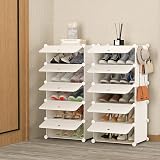 HOMIDEC 10-Tier Shoe Rack Tall Narrow Door Dustproof Storage Cabinet view 5