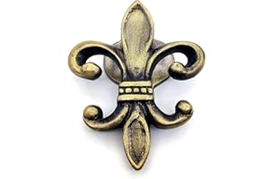 5MOONSUN5's Fleur De Lis Victorian Style Doorbell Victorian Antique Style Cast Iron Handcrafted Door Knocker Decorative Hardware for Doors