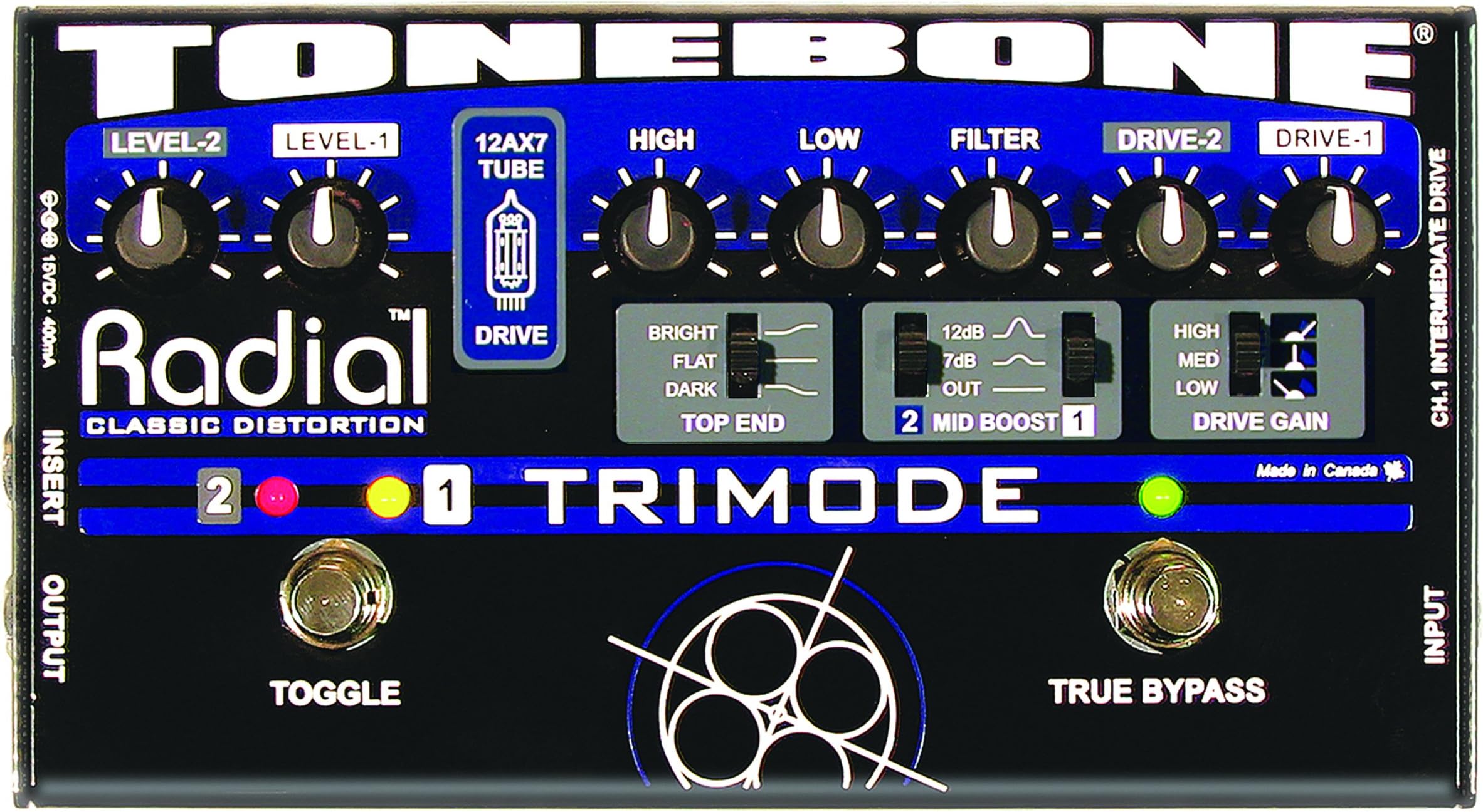 Tonebone Trimode Guitar Effects Switcher - Black