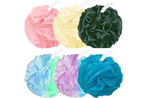 Amazerbst loofah,6 Pack Shower loofah loofah Sponge,Bath Sponge Body Scrubber for Women and Men