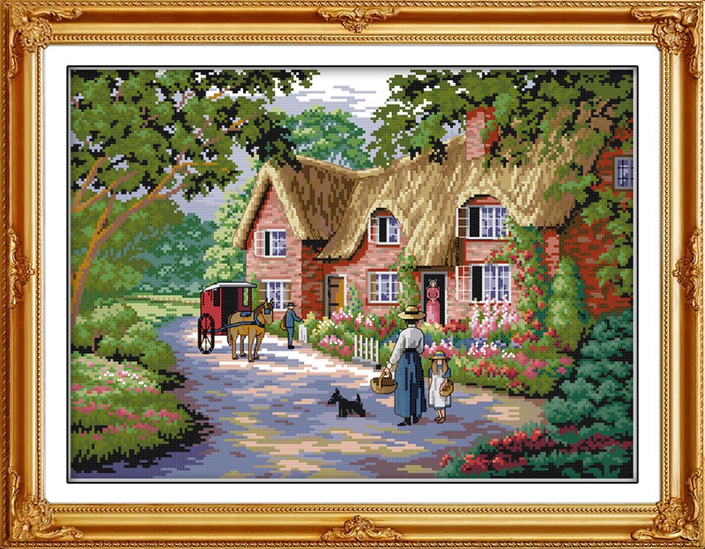 Benway Counted Cross Stitch Cottage Living 14 Count 48x38cm