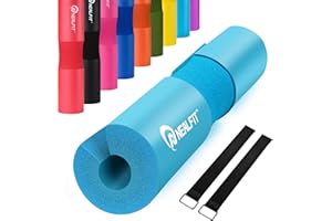 NEALFIT Barbell Pad Squat Pad for Squats—Squat Bar Pad—Great for Weightlifting,Lunges and Hip Thrusts—Foam Sponge Pad—Fit Standard and Olympic Bars Perfectly