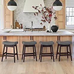Cozyman Bar Stools Set of 3, Barstools with Sturdy