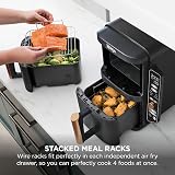 Ninja Double Stack XL Air Fryer 9.5L 4 Levels 6 Functions Black Copper view 6
