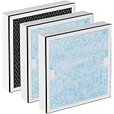 Carmerny HEPA & Activated Carbon Filter Replacement Set Compatible with AlorAir CleanShield HEPA 550 Air Scrubber (Pack of 3)