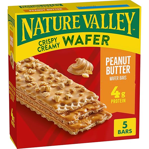 NATURE VALLEY CRISPY CREAMY WAFER BARS, PEANUT BUTTER,...