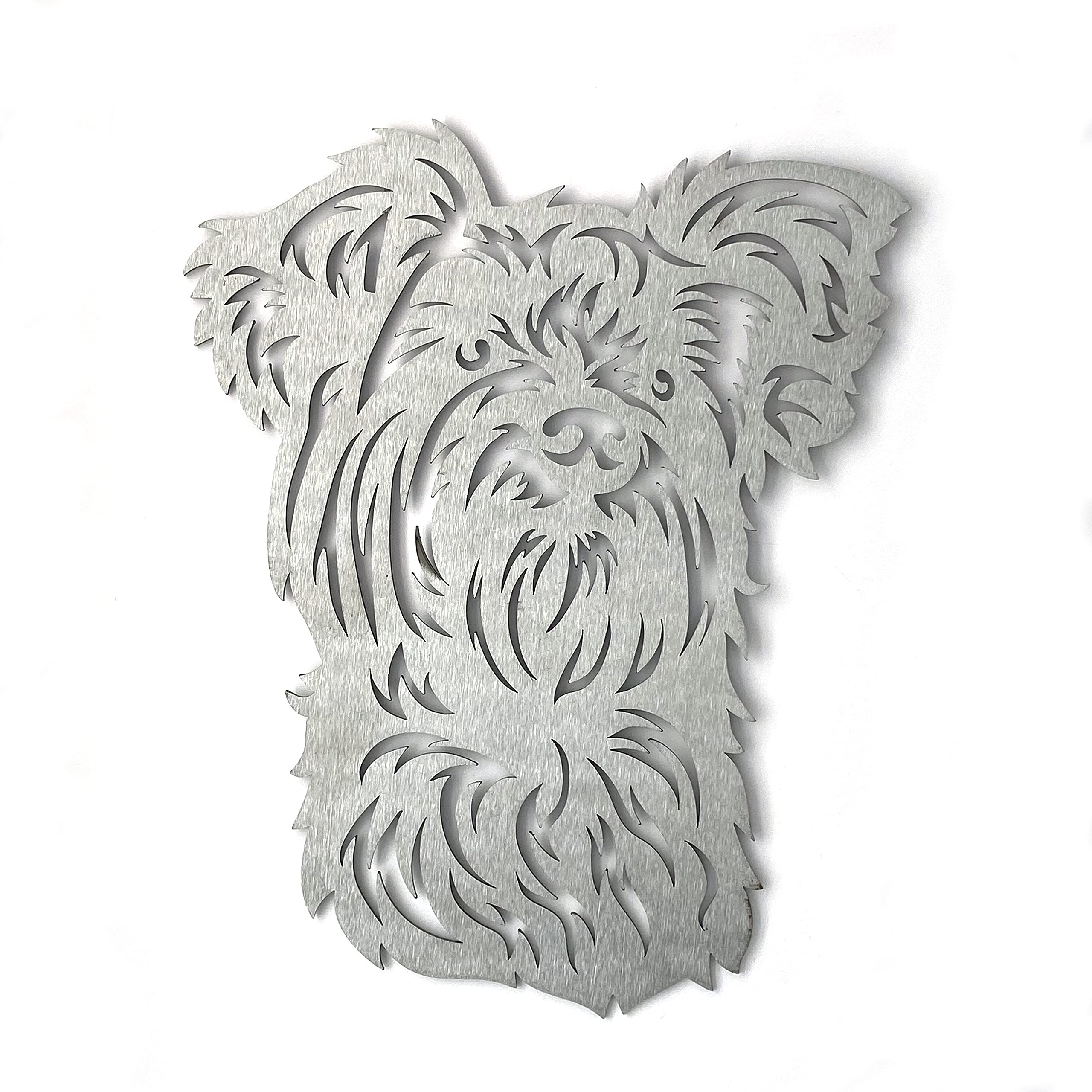 Image Industry Yorkshire Terrier - Dog Garden Art Sculpture/Garden Ornament/Rusty Metal Dog/Metal Garden Sculpture/Metal Art (Large 300mm x 376mm)