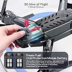 FERIETELF Drone with Camera - T6 1080P HD RC