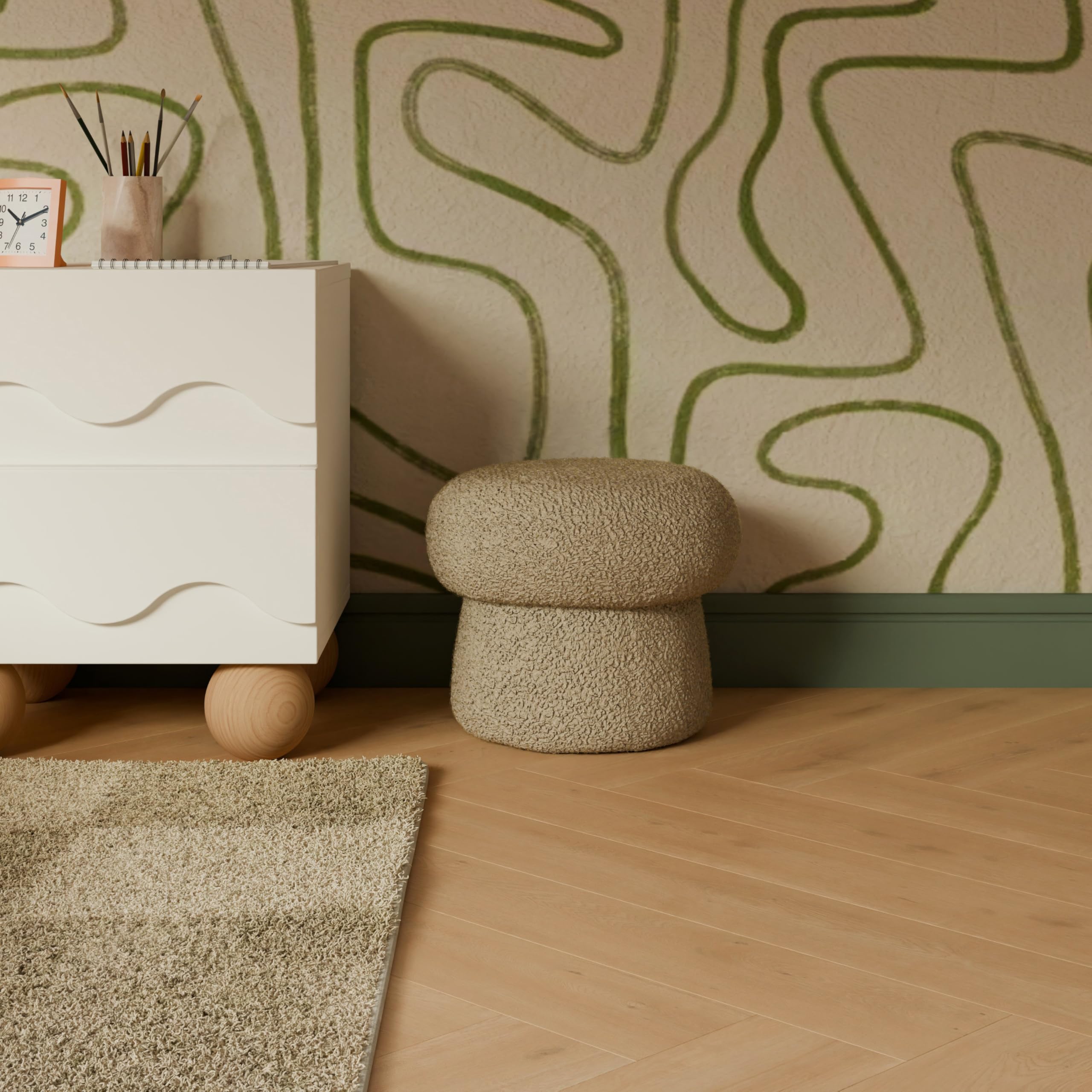Babyletto Kids Mini Mushroom Pouf - Ottoman Foot