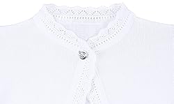 Lilax Little Girls' Knit Long Sleeve Button Closure