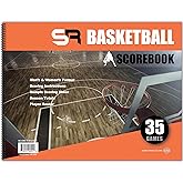Score It Right Basketball Scorebook – 16-Player Men’s and Women’s Basketball Score Keeping Book – Basketball Game Score Book for Individual and Team Stats – 9.25 x 12-inch Hardcover Book