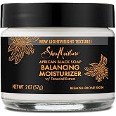 Shea Moisture Balancing Moisturizer African Black Soap 2 oz | For Dry Skin. Paraben Free Skin Moisturizer