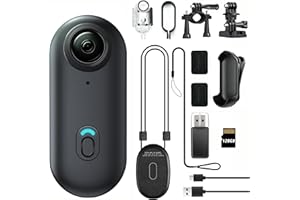 JETO 1080P HD Mini Body Camera, 128GB, Dual Touch Screens, 154° Wide Angle, Waterproof Case, Magnetic Pendant & Back Clip, Ap