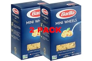 KIDU - Barilla Mini Wheels Pasta 16 Ounces Pack Of 2 (32 Ounces Total)