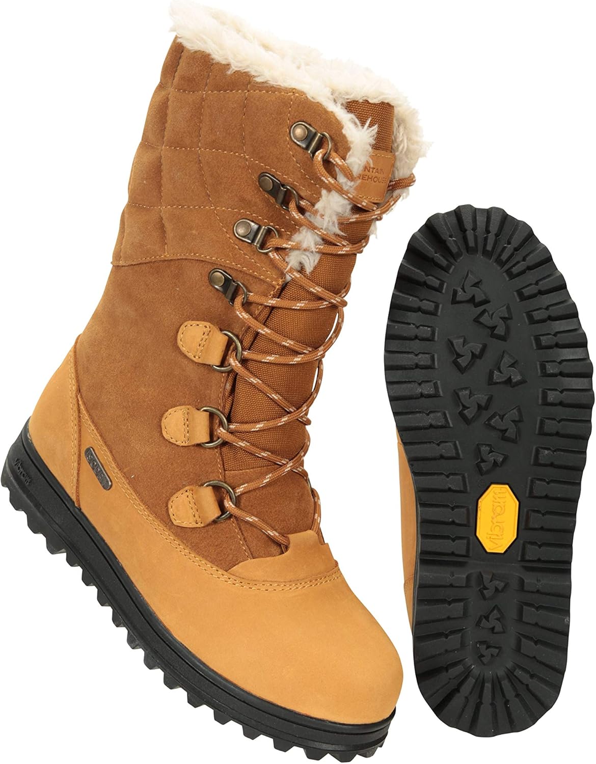 Mountain Warehouse Vostock Womens Snow Boots Waterproof, Sturdy Grip
