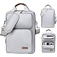 13.3-14 Inch Laptop Sleeve Bag, Laptop Bag for 14'' MacBook Pro M4 2024,14'' MacBook Pro M3&M2&M1 2023/2021, 13.6/13'' New MacBook Air M3/M2 2024/2022,Tab S8 Ultra 14.6",With Shoulder Strap(Silver)
