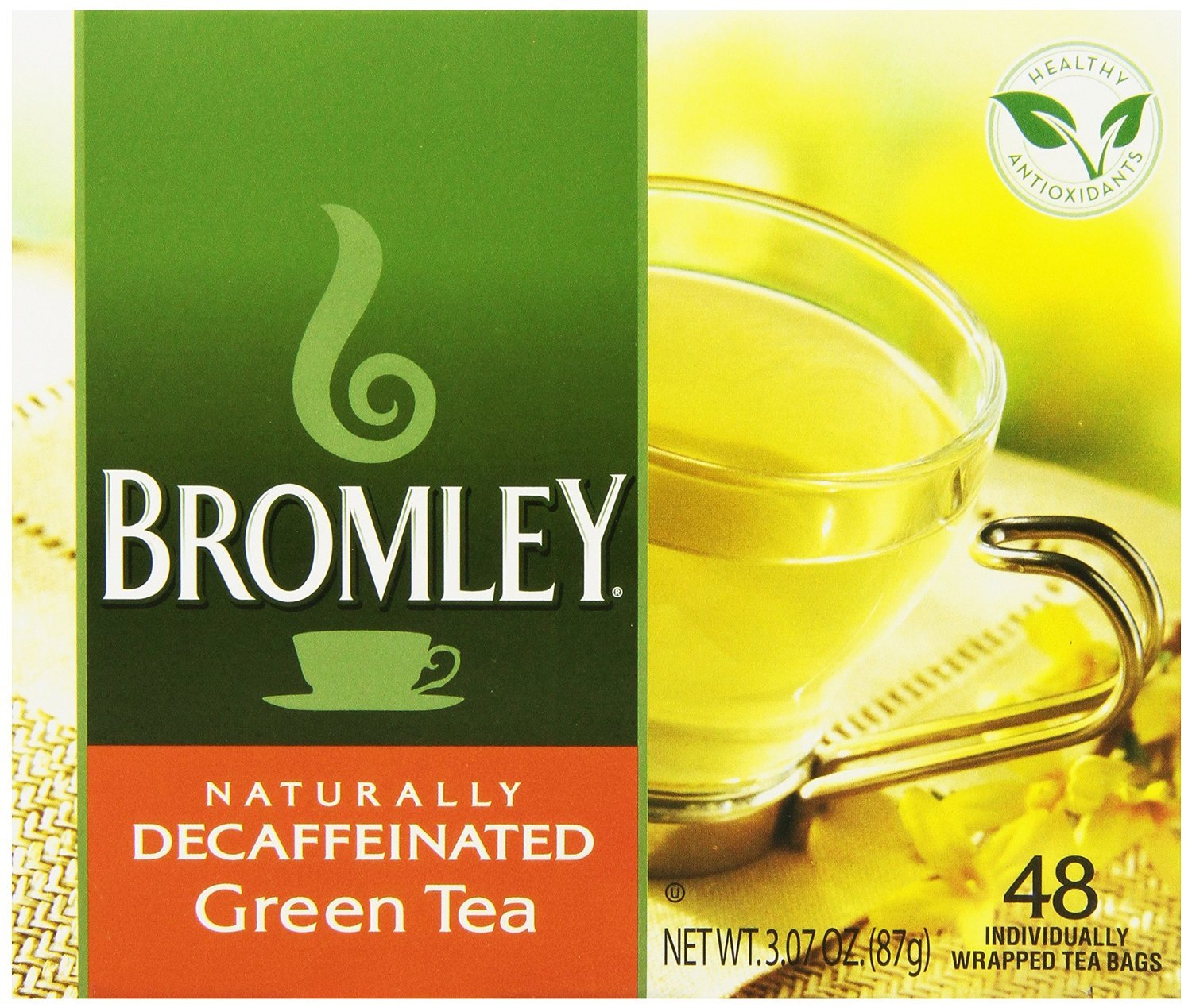 Bromley Naturally Decaffeinated Tea 48 ct Grocery Tea Sampler Grocery & Gourmet