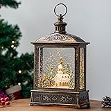 Qualdout Christmas Snow Globe Lantern Water