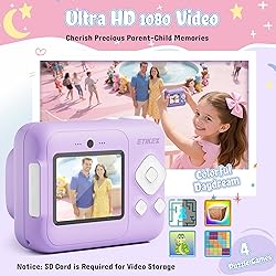 ETIKEZ Kids Camera, 1080P Instant Digital Print