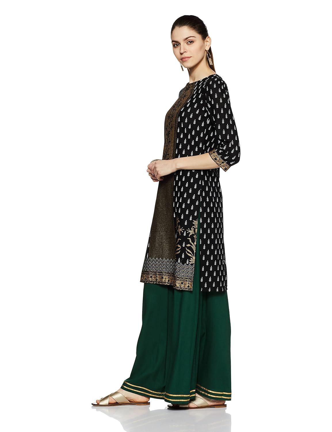 indigo women's straight kurta