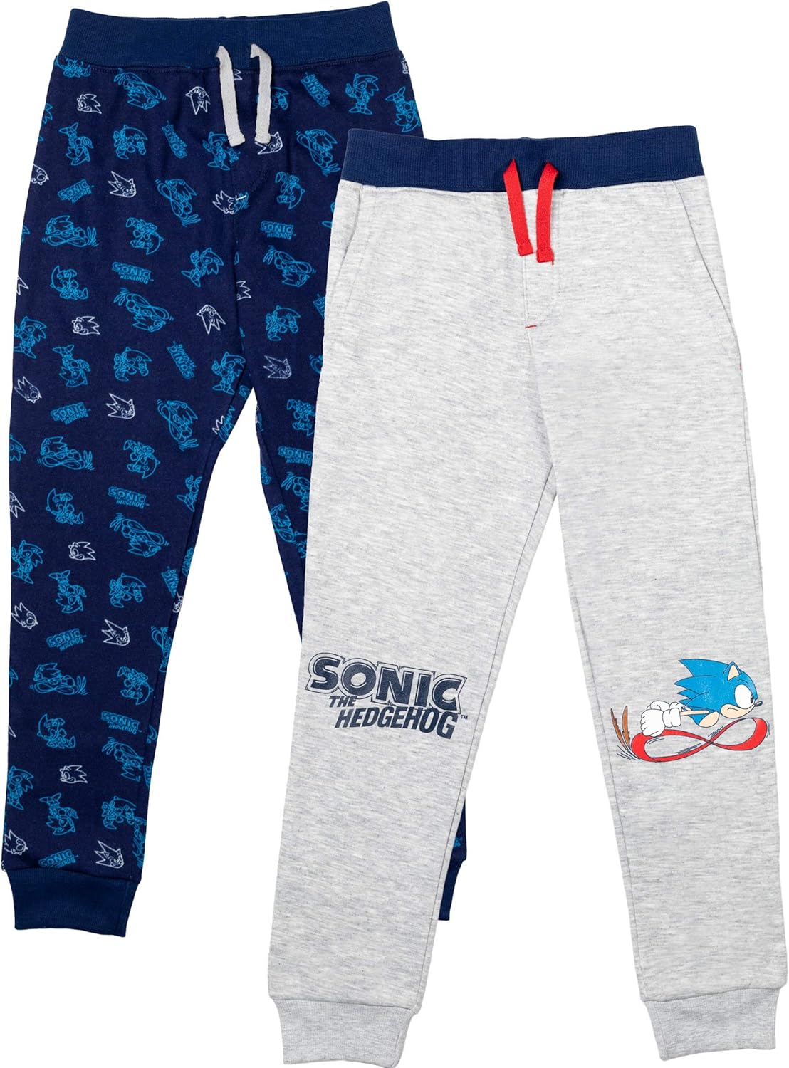 SEGA Sonic The Hedgehog 2 Pack Pants Blue/Grey: Clothing