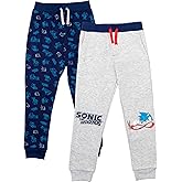 SEGA Sonic The Hedgehog Fleece 2 Pack Jogger Pants Little Kid to Big