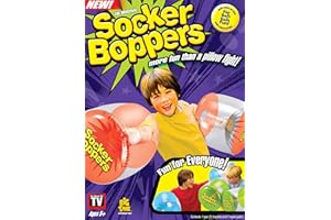 Socker Boppers Inflatable Boxing Pillows - One Pair Boppers – Clear, Box and Bop, Durable Vinyl, Active Outlet That aids in Agility, Balance and Coordination, Safe Fun Indoor or Out, Great Gift