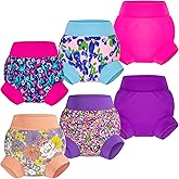 BIG ELEPHANT Baby Swim Diapers 3/6 Pack – Reusable Waterproof Diapers, Soft Breathable Swimwear for Boys and Girls