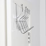 Premier Over Door Hanger with 10 Hooks Chrome Finish Anti-Slip Back of Door Hook view 2