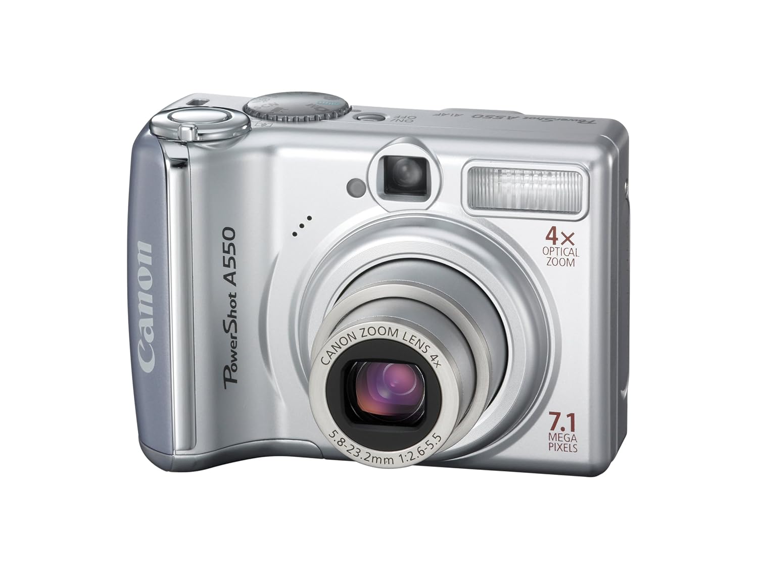 Amazon.com : Canon PowerShot A550 7.1MP Digital Camera with 4x Optical Zoom  :