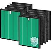 FFsign 150 Filter Replacement for Coway Airmega 150 Air Puri-Fier, 2 Pack Green True HEPA & 8 Pack Active Carbon Filters, for AP-1019C-FP