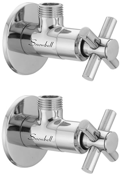 Snowbell Angle Cock Corsa Brass Chrome Plated - Set of 2