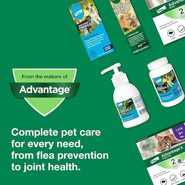 ADVANTAGE II LARGE CAT VET-RECOMMENDED FLEA TREATMENT & PREVENTION | CATS OVER 9 LBS. | 6-MONTH SUPPLY