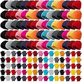 Toulite 100 Pcs Kids Winter Hats and Gloves Sets Bulk Beanie Gloves for Children School Donation Wholesale (Light Colors)