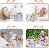 BOENFU Baby Diaper Caddy Nappy Organiser Nursery Storage 10 Pockets Detachable view 6