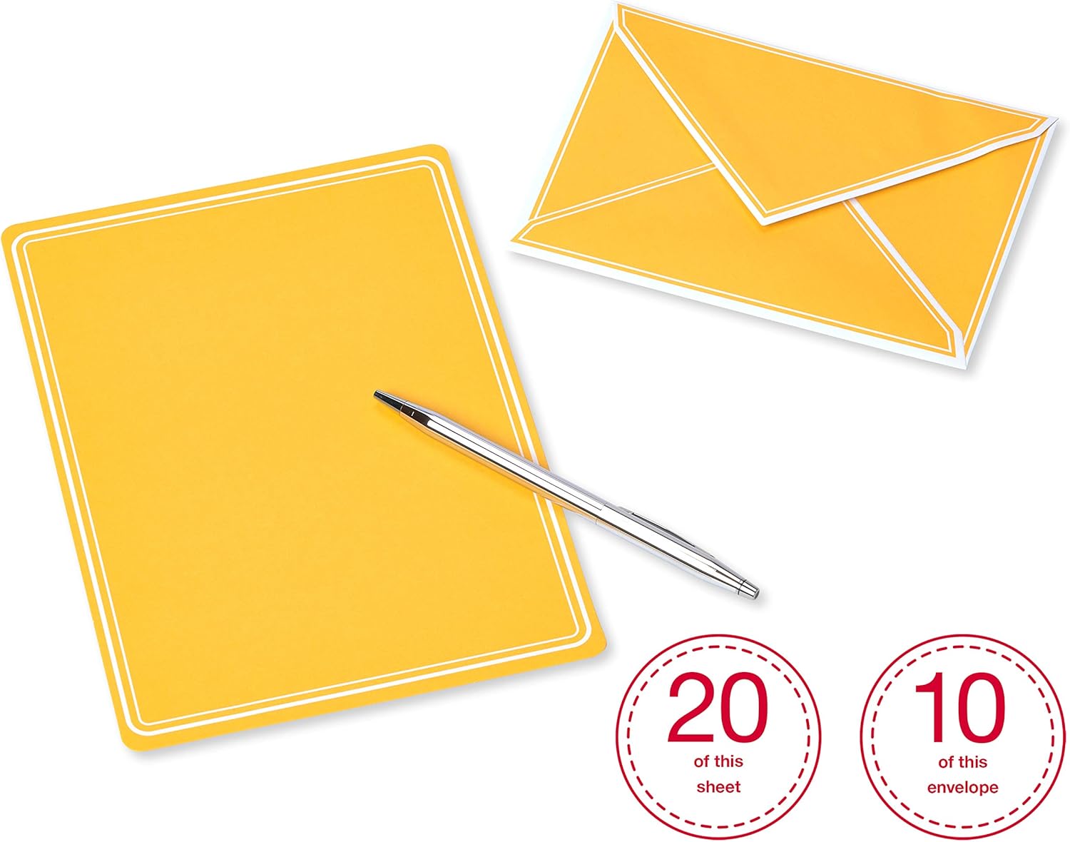 American Greetings Stationery Sheets and Envelopes, Pastel (80-Count) : Office Products