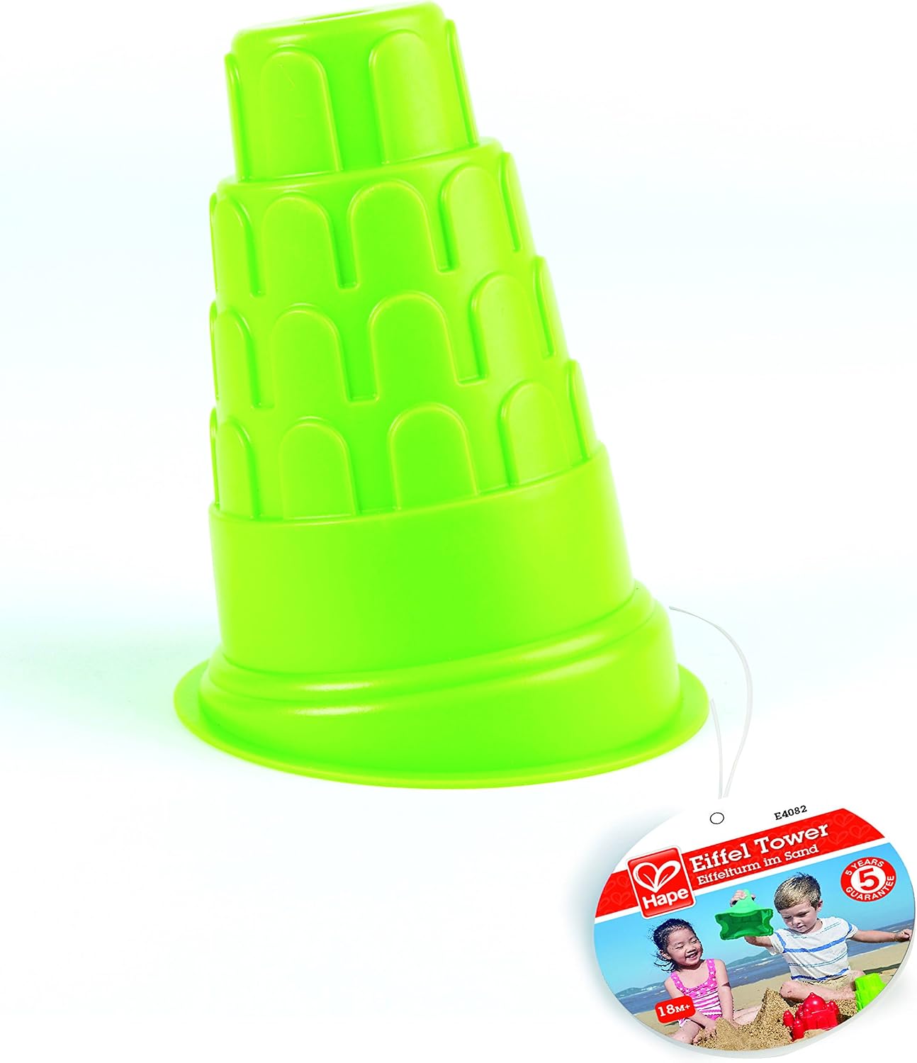 Hape Leaning Tower of Pisa, Sand Mould Beach Toys, for Kids 18 Months and Up, Multicolor, Mittel - Image 4