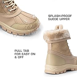 DREAM PAIRS Snow Boots for Women Waterproof Mid