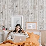 CiCiwind Wood Plank Wallpaper 44x300cm Peel Stick Wood Effect Vinyl Rustic Self view 4