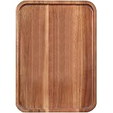 Large Serving Platters Wooden Charcuterie Boards for Party Food Dish Rectangle Acacia Wood Trays Home Decor Cheese Board Snack Appetizer Plates Rectangular Kitchen Dinner Platter Cookie Dessert Tray