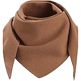 Ufgin Knit Triangle Scarf for Women Y2k Head Scarf Warm Crochet Hair Bandana Winter Triangle Shawl