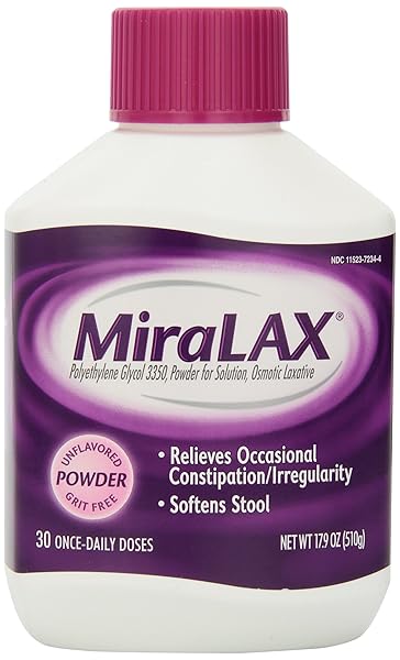 MIRALAX LAXATIVE POWDER, 17.9 OUNCE
