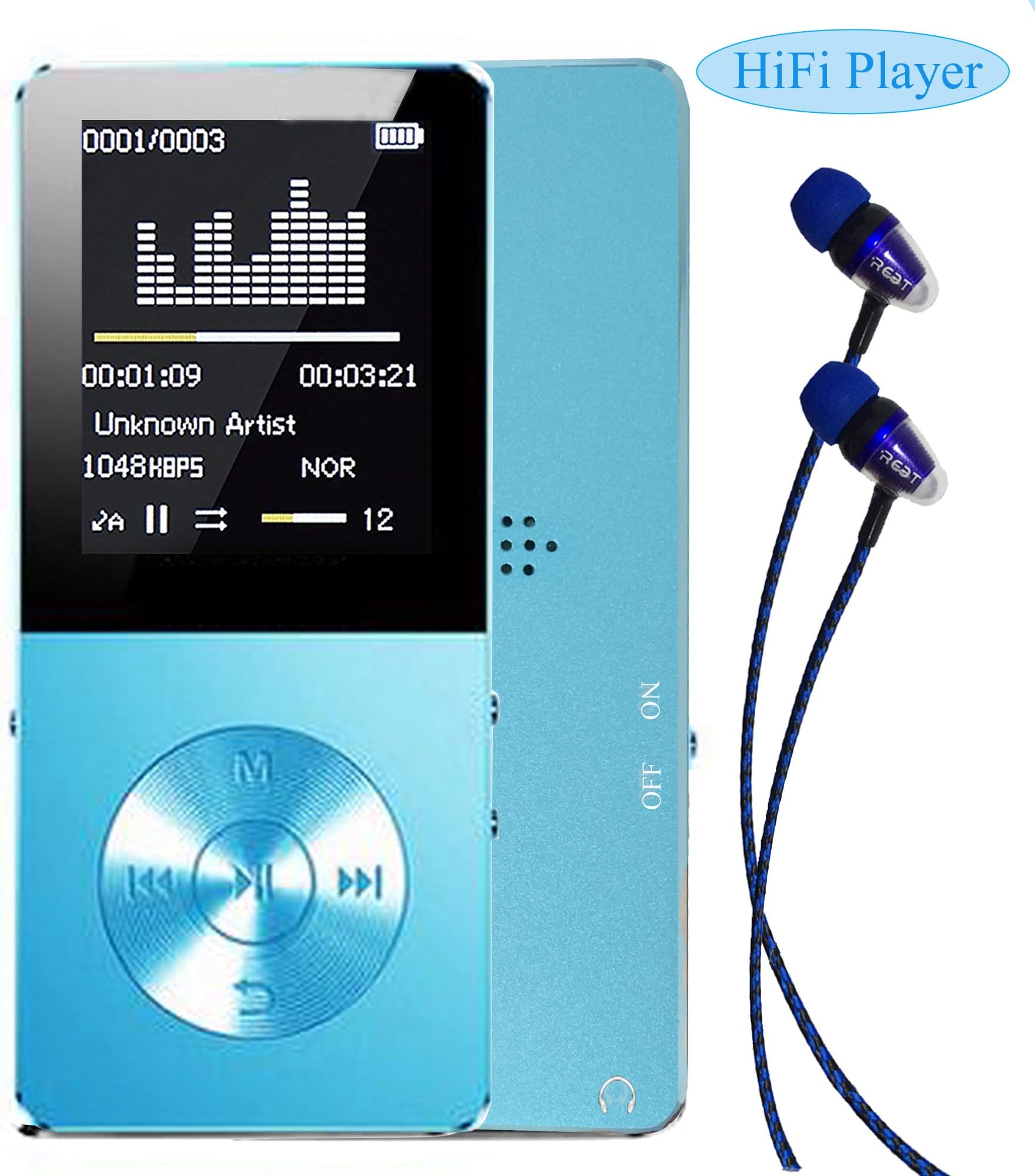 Mp3 player, Frehoy 8GB Portable MP3 Player(Expandable Up to 128GB), Music Player/Voice Recorder/FM Radio with HD Headphone