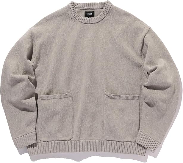 Amazon ビームス Beams ニット セーター スモック ワイド クルーネックニット メンズ セーター 通販